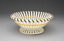 Basket, Staffordshire, 1780/90. Creator: E. Mayer Pottery