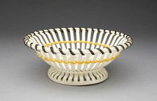 Basket, Staffordshire, 1780/90. Creator: E. Mayer Pottery