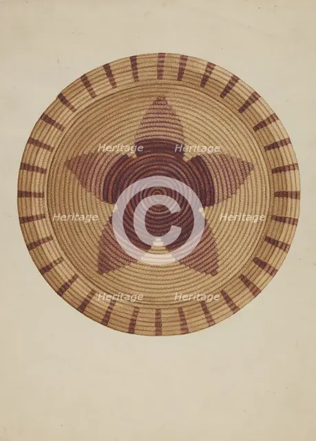 Basket Tray, c. 1936. Creator: Gordena Jackson.