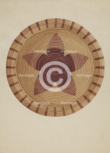 Basket Tray, c. 1936. Creator: Gordena Jackson.