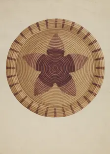 Basket Tray, c. 1936. Creator: Gordena Jackson