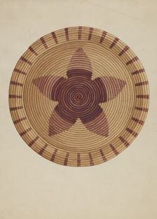 Basket Tray, c. 1936. Creator: Gordena Jackson