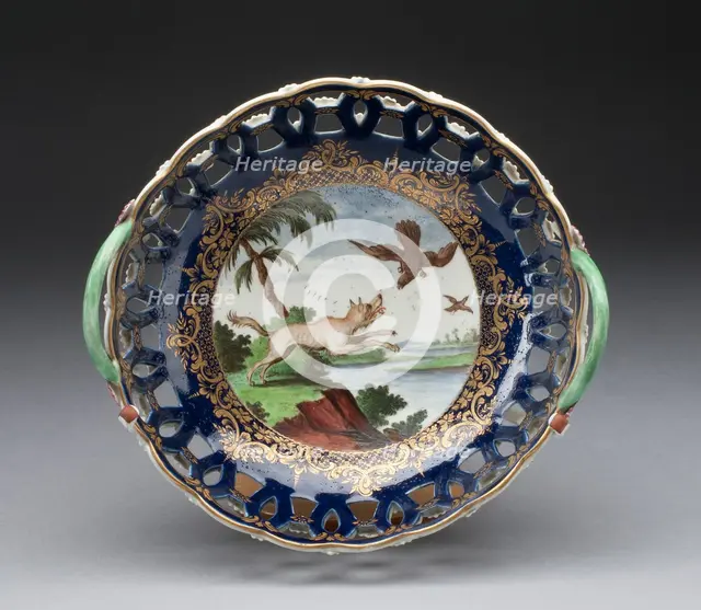 Basket, Worcester, c. 1768. Creator: Royal Worcester.