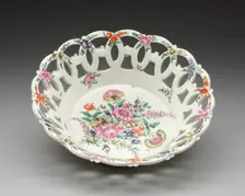 Basket, Worcester, c. 1770. Creator: Royal Worcester