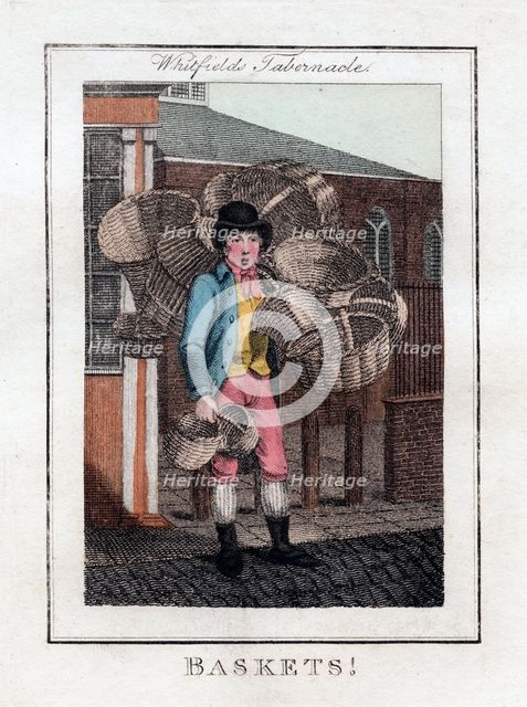 'Baskets!', Whitfield's Tabernacle, London, 1805. Artist: Unknown