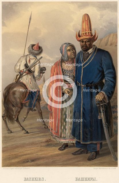Bashkirs, 1862. Creator: Zakharov.