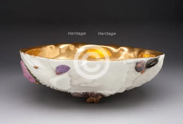 Basin, Capodimonte, c. 1745. Creators: Capodimonte Porcelain Manufactory, Giuseppe Gricci.
