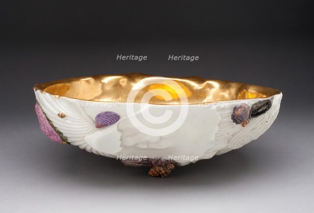 Basin, Capodimonte, c. 1745. Creators: Capodimonte Porcelain Manufactory, Giuseppe Gricci.