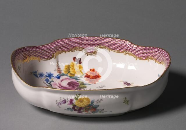 Basin, c. 1765. Creator: Meissen Porcelain Factory (German).