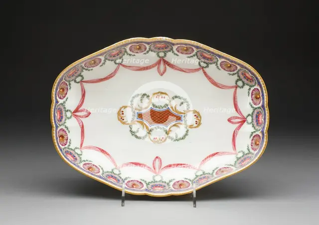 Basin (Jatte ovale de pot à l'eau), Sèvres, 1763. Creators: Sèvres Porcelain Manufactory, Louis Jean Thévenet.