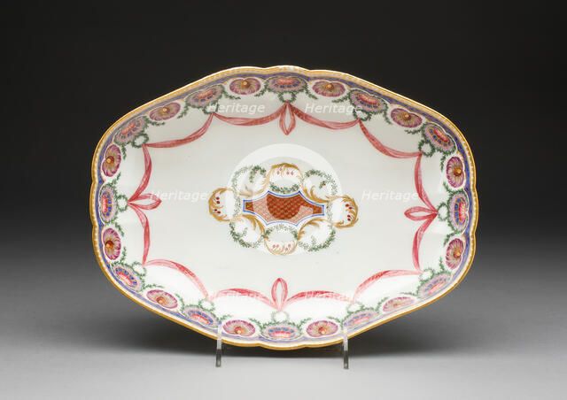 Basin (Jatte ovale de pot à l'eau), Sèvres, 1763. Creators: Sèvres Porcelain Manufactory, Louis Jean Thévenet.