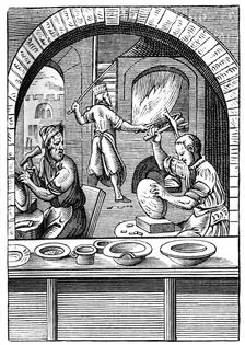Basin maker, 16th century (1849).Artist: Jost Amman