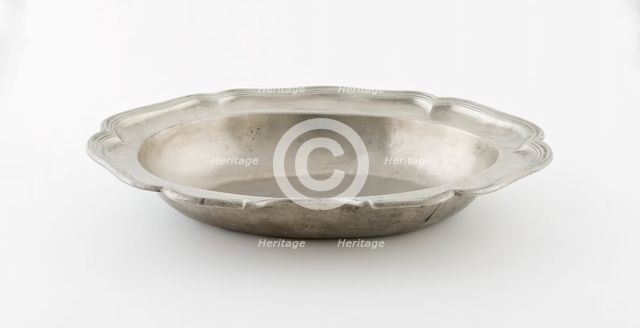 Basin (possibly for use with lavabo), Germany, Mid 18th century. Creator: Unknown.