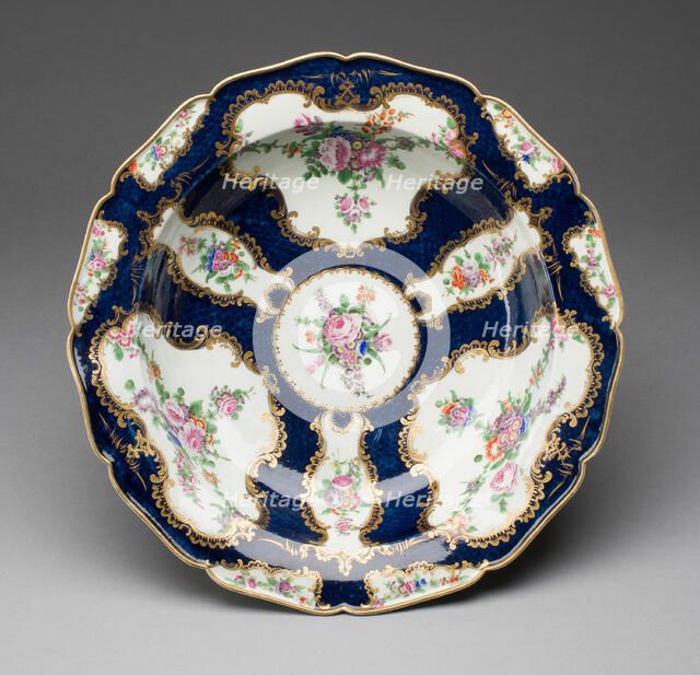 Basin, Worcester, c. 1770. Creator: Royal Worcester.