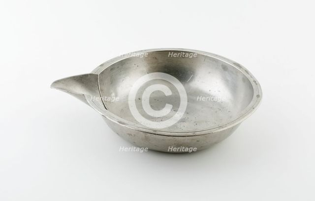Basin with Spout, England, c. 1750. Creator: Unknown.