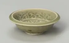 Basin with Stylized Flowers and Sickle-leaf Scrolls, Southern Song or Yuan dynasty , c13th/14th cent Creator: Unknown