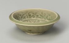 Basin with Stylized Flowers and Sickle-leaf Scrolls, Southern Song or Yuan dynasty , c13th/14th cent Creator: Unknown