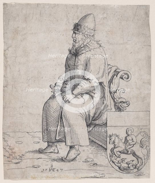 Basil (Basilius), Grand Duke of Russia, 1547. Creator: Augustin Hirschvogel.