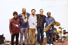 Basil Hodge Quintet and Tony Kofi, Jazz Africa, Loughton Methodist Church, Essex, Apr 2023. Creator: Brian O'Connor