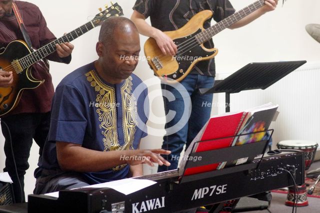 Basil Hodge Quintet, Jazz Africa, Loughton Methodist Church, Loughton, Apr 2023. Creator: Brian O'Connor.