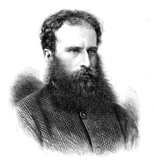 Basil Wereschagin, the Russian artist, 1873. Creator: J Cooper
