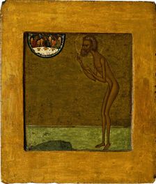 Basil the Blessed, End of 16th cen.. Artist: Russian icon
