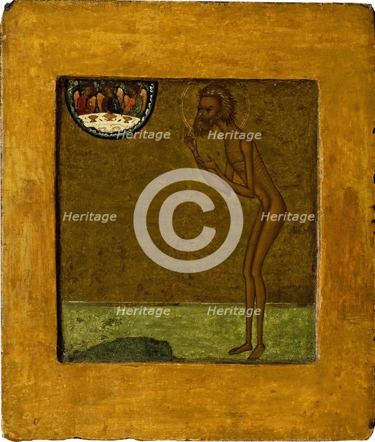 Basil the Blessed, End of 16th cen.. Artist: Russian icon  