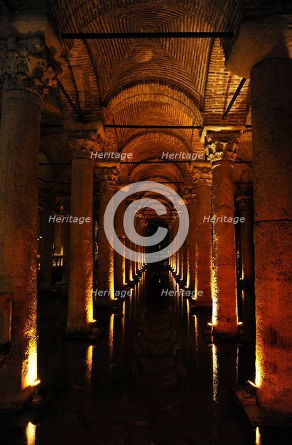 Basilica Cistern, Istanbul, Turkey, 2013.  Creator: LTL.