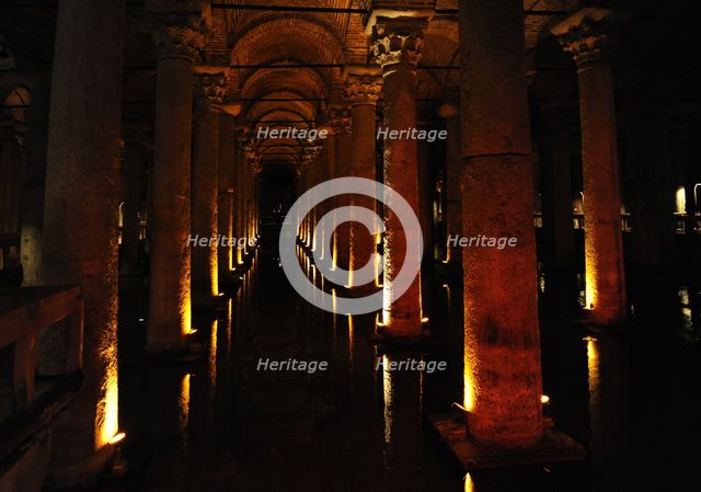 Basilica Cistern, Istanbul, Turkey, 2013. Creator: LTL.