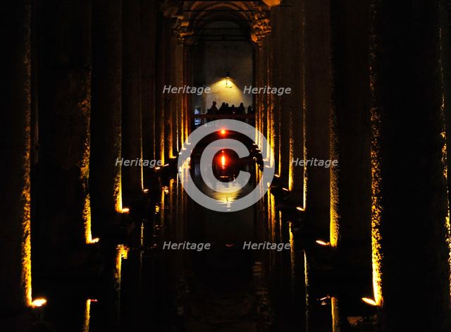 Basilica Cistern, Istanbul, Turkey, 2013.  Creator: LTL.