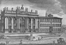 Basilica di San Giovanni in Laterano. Basilique de St. Jean de Latran c19th century