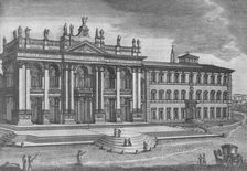 Basilica di San Giovanni in Laterano. Basilique de St. Jean de Latran c19th century