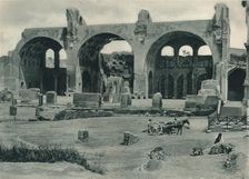 Basilica of Maxentius and Constantine in the Forum Romanum, Rome, Italy, 1927. Artist: Eugen Poppel