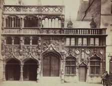 Basilica of the Holy Blood at Burg Square, Bruges, 1880-1890. Creator: Unknown