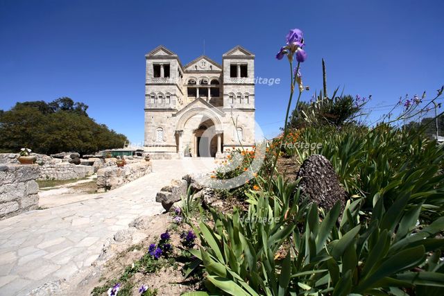 Basilica of the Transfiguration, Mount Tabor, Israel. Creator: Samuel Magal.