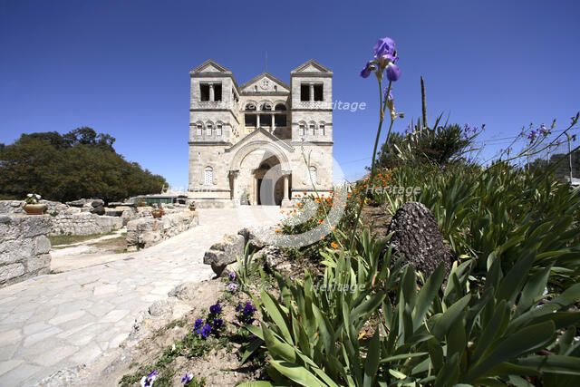 Basilica of the Transfiguration, Mount Tabor, Israel. Artist: Samuel Magal