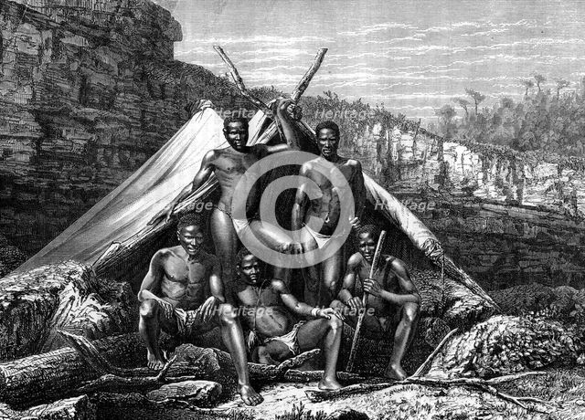 'Bassoutos', South Africa, 19th century. Artist: St de Dree