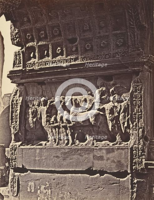Bassorilievo dell'arco di Tito, 1848-52. Creator: Eugène Constant.