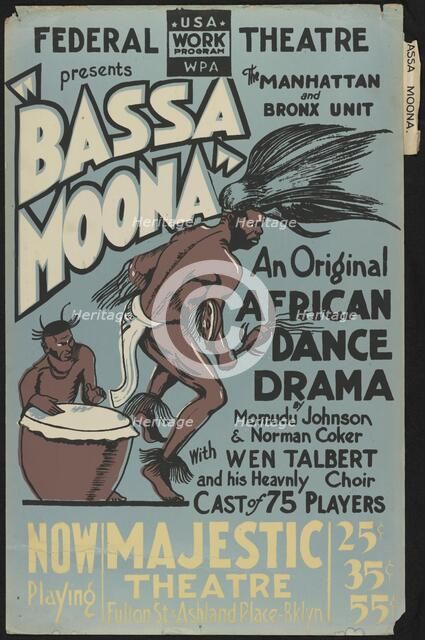 Bassa Moona, New York, [1930s]. Creator: Unknown.