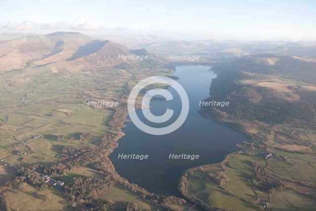 Bassenthwaite Lake and Skiddaw, from the north-west, Cumbria, 2015. Creator: Historic England.