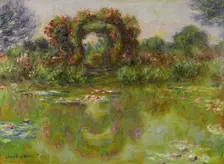 Bassin aux Nymphéas, les Rosiers, 1913. Artist: Monet, Claude (1840-1926)