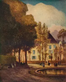 Bassin Du Dragon, Versaille c1915. Artist: Vaughan Trowbridge
