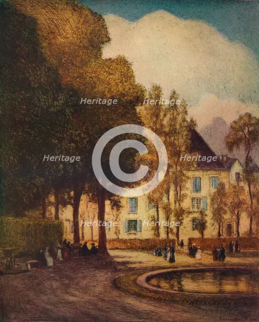 'Bassin Du Dragon, Versaille', c1915. Artist: Vaughan Trowbridge.