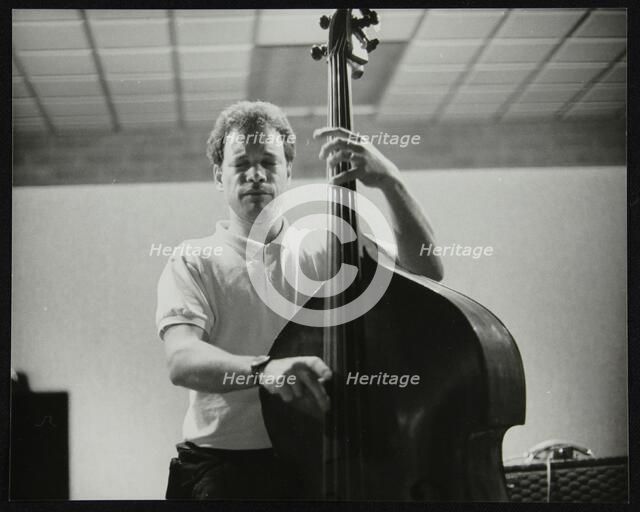 Bassist Alec Dankworth at The Fairway, Welwyn Garden City, Hertfordshire, 14 April 1991. Artist: Denis Williams