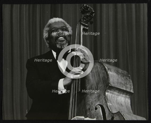 Bassist Arvell Shaw, Stevenage, Hertfordshire, 1984. Artist: Denis Williams