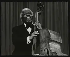 Bassist Arvell Shaw, Stevenage, Hertfordshire, 1984. Creator: Denis Williams