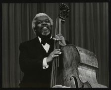 Bassist Arvell Shaw, Stevenage, Hertfordshire, 1984. Creator: Denis Williams