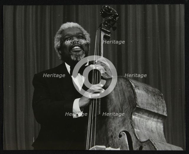 Bassist Arvell Shaw, Stevenage, Hertfordshire, 1984. Creator: Denis Williams.