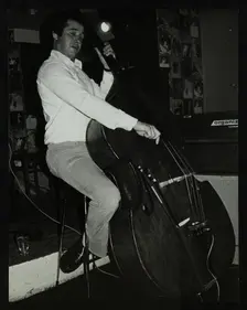 Bassist Chris Laurence playing at The Bell, Codicote, Hertfordshire, 28 October 1980. Creator: Denis Williams