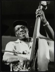 Bassist Major Holley, Beaulieu, Hampshire, July 1977. Artist: Denis Williams